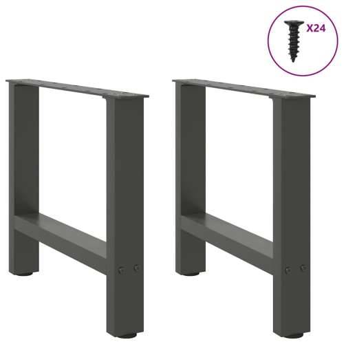 Noge za klub stolić antracit boje 2 kom 60 x (42-43) cm čelik - Antracit 60 x (42-43) cm 2 1 Cijena