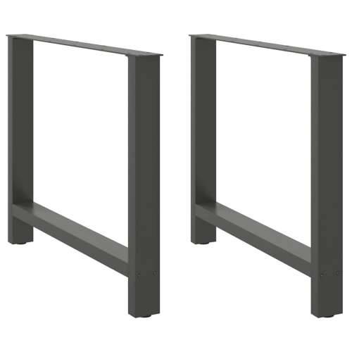 Noge za blagovaonski stol antracit boje 2 kom 100 x (72-73) cm čelik - Antracit 100 x (72-73) cm 2 1 Cijena