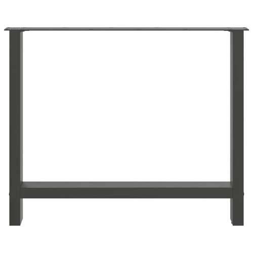 Noge za blagovaonski stol antracit boje 2 kom 100 x (72-73) cm čelik - Antracit 100 x (72-73) cm 2 1 Cijena