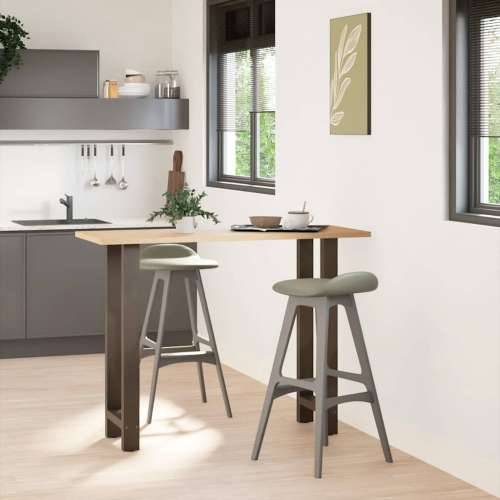 Noge za barski stol Prirodni čelik 2 kom 50 x (100-101) cm Čelik - Prirodna 50 x (100-101) cm 2 1 Cijena