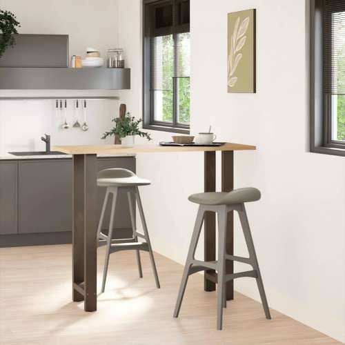 Noge za barski stol Prirodni čelik 2 kom 50 x (110-111) cm Čelik - Prirodna 50 x (110-111) cm 2 1 Cijena