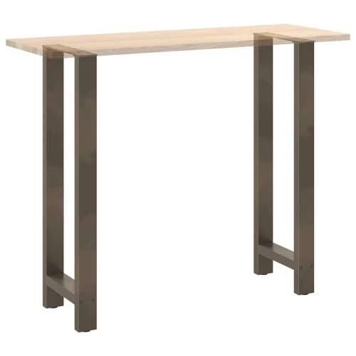 Noge za barski stol Prirodni čelik 2 kom 50 x (110-111) cm Čelik - Prirodna 50 x (110-111) cm 2 1 Cijena