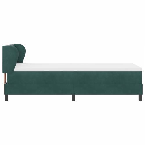 Box Spring Krevet s Dušekom Tamno Zelena 80x200 cm Baršun Cijena