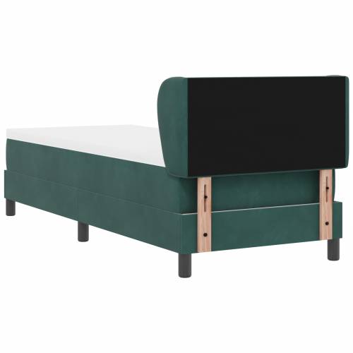 Box Spring Krevet s Dušekom Tamno Zelena 80x200 cm Baršun Cijena