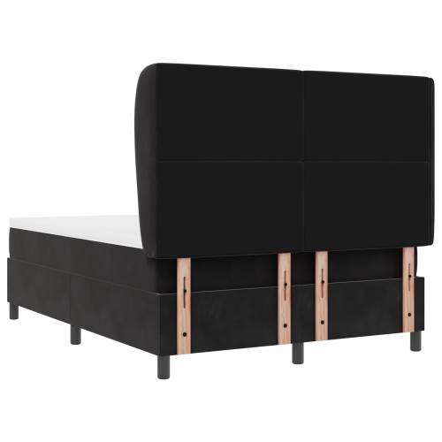 Box Spring Krevet s Madracem Crni 140x200 cm Baršun Cijena