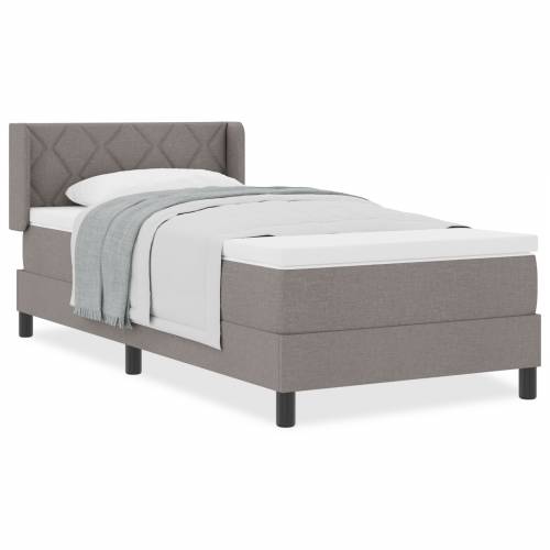 Box Spring krevet s madracem u taupe boji, 90 x 200 cm Cijena