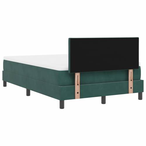 Zajednički krevet s madracem i LED svjetlom tamnozelene boje 120x200 cm od baršuna Cijena