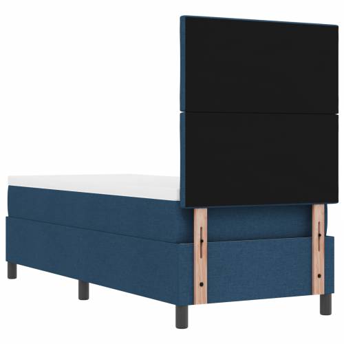 Krevet s oprugama i madracem & LED plavi 80x200 cm, Tkanina Cijena