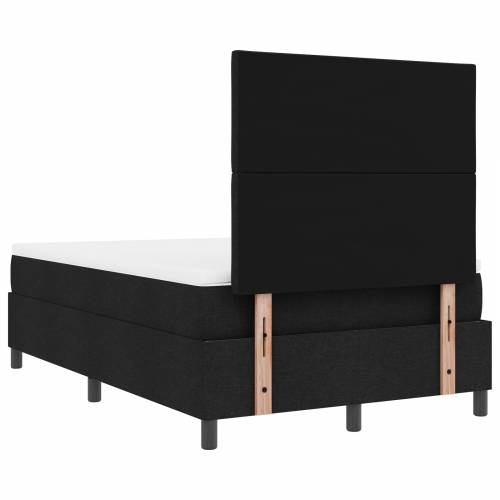 Krevet s oprugama i madracem s LED svjetlom - Crna - 120x190 cm - Tkanina Cijena