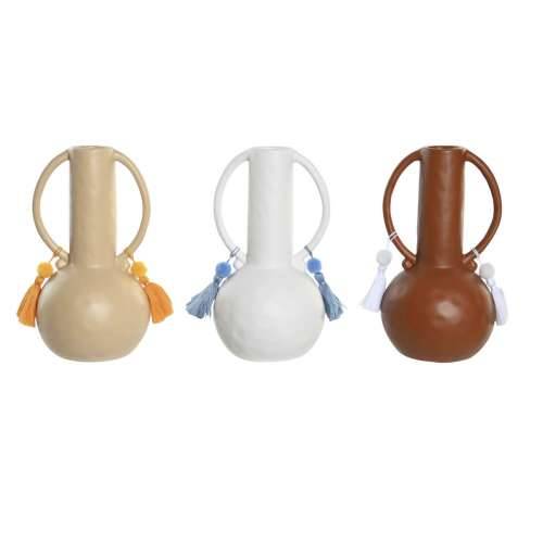 Vrč DKD Home Decor Bijela Bež Terakota Dolomite šiške 14 x 14 x 25,6 cm (3 kom.) Cijena