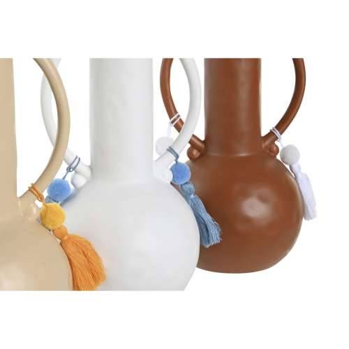 Vrč DKD Home Decor Bijela Bež Terakota Dolomite šiške 14 x 14 x 25,6 cm (3 kom.) Cijena