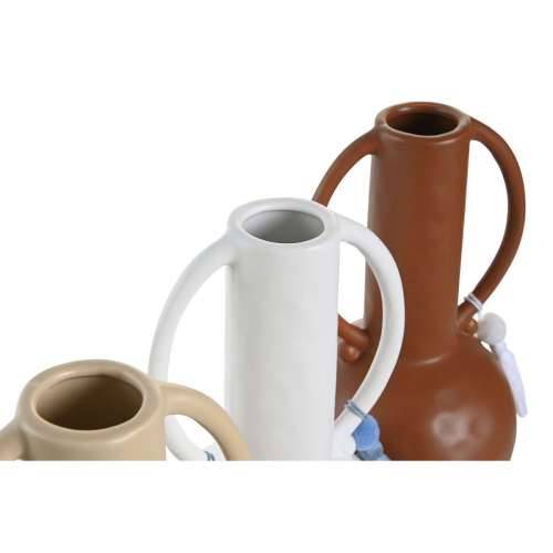 Vrč DKD Home Decor Bijela Bež Terakota Dolomite šiške 14 x 14 x 25,6 cm (3 kom.) Cijena