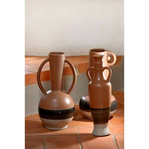 Vrč DKD Home Decor Bijela Siva Terakota Porculan 9,6 x 9 x 28,6 cm 9,6 x 9 x 29 cm (3 kom.) Cijena