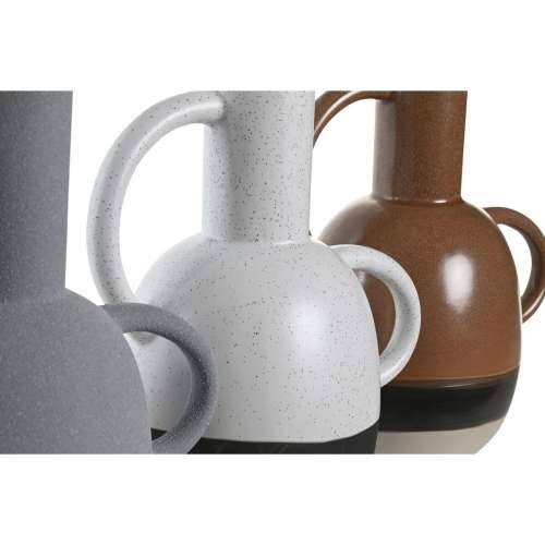 Vrč DKD Home Decor Bijela Siva Terakota Porculan 19,5 x 12 x 22,6 cm (3 kom.) Cijena