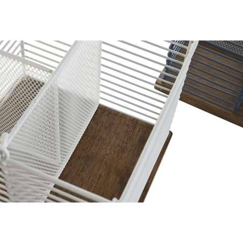 Košara za pribor za jelo DKD Home Decor Plava Bijela Metal Kaučukovac 18 x 18 x 15 cm (2 kom.) Cijena