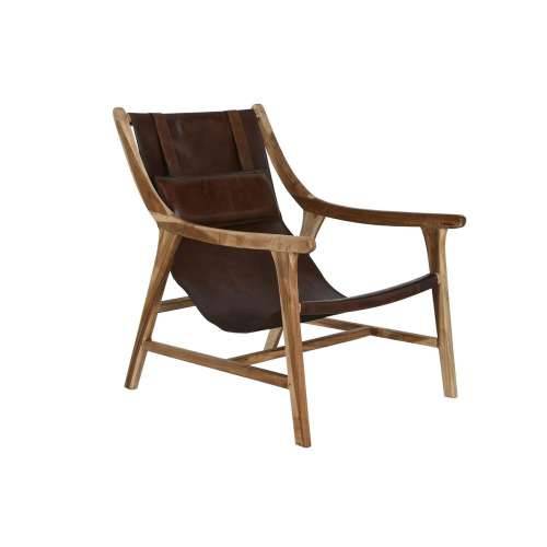 Sjedalo Home ESPRIT Prirodno Tamno smeđi Tikovina 68 x 86 x 86 cm Cijena