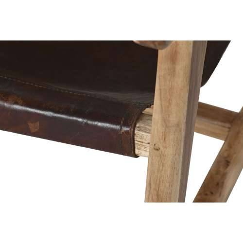Sjedalo Home ESPRIT Prirodno Tamno smeđi Tikovina 68 x 86 x 86 cm Cijena