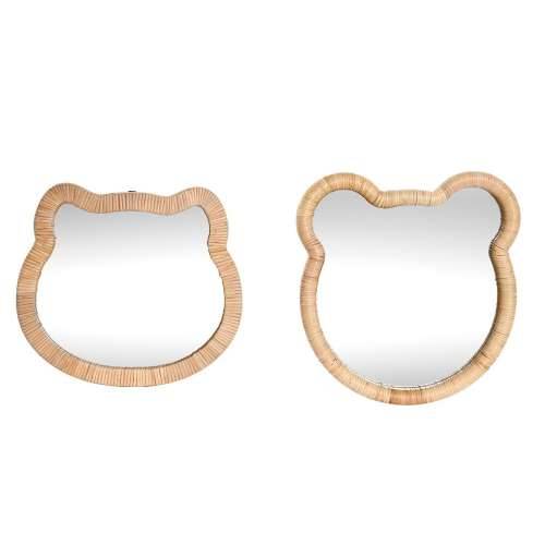 Zidno ogledalo Home ESPRIT Prirodno 40 x 3 x 42 cm 40 x 3 x 43 cm (2 kom.) Cijena