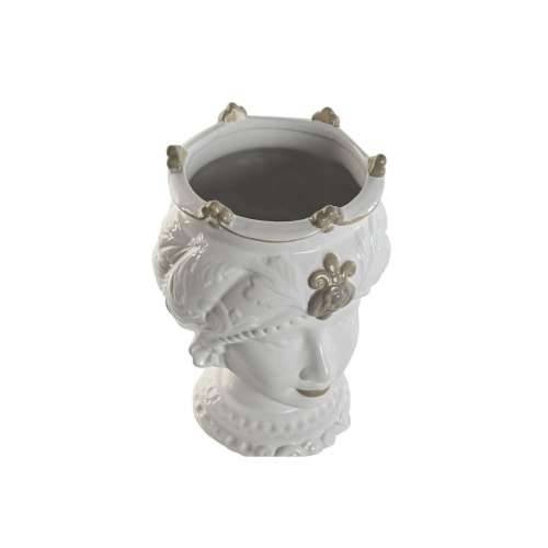 Tegla za biljke Home ESPRIT Bijela Bež Porculan 15 x 15 x 26.5 cm (2 kom.) Cijena
