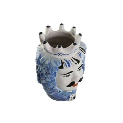 Tegla za biljke Home ESPRIT Plava Bijela Porculan 15 x 15 x 26 cm Cijena