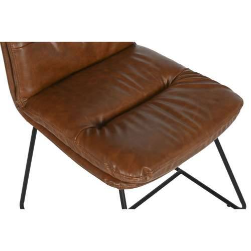 Blagavaonska stolica Home ESPRIT Sintetička Koža Metal 71 x 49 x 90 cm Cijena