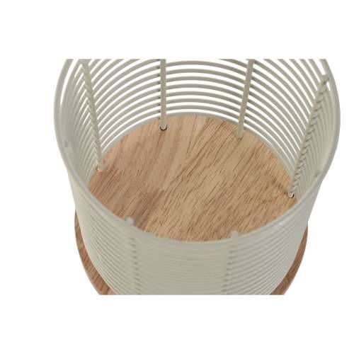 Košara za pribor za jelo Home ESPRIT Bež Siva Prirodno Metal Kaučukovac 13,5 x 13,5 x 17 cm (2 kom.) Cijena