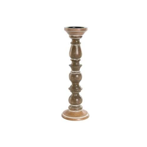 Svijećnjak Home ESPRIT Smeđa Drvo Manga Prirodno romantični 15 x 15 x 46 cm Cijena