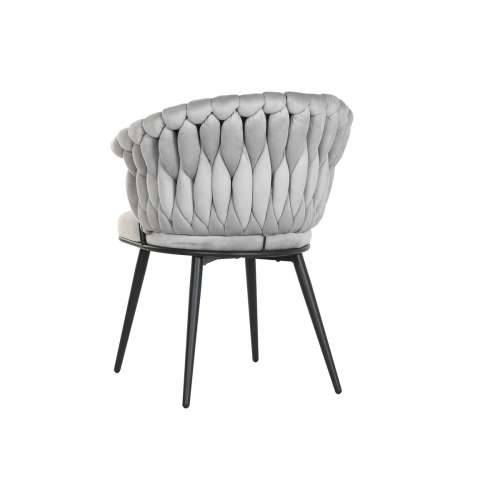 Blagavaonska stolica Home ESPRIT Crna Siva Poliester Metal 60 x 66 x 84 cm 66 x 60 x 84 cm Cijena
