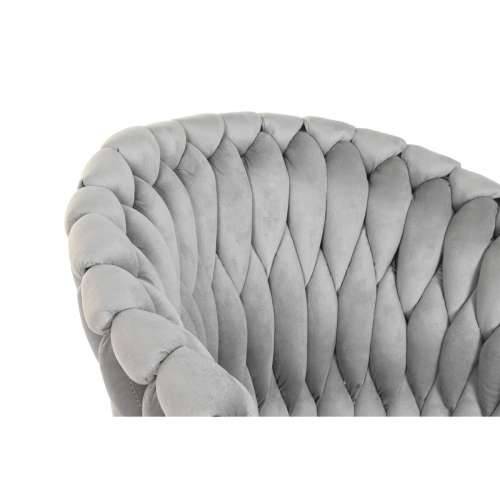 Blagavaonska stolica Home ESPRIT Crna Siva Poliester Metal 60 x 66 x 84 cm 66 x 60 x 84 cm Cijena