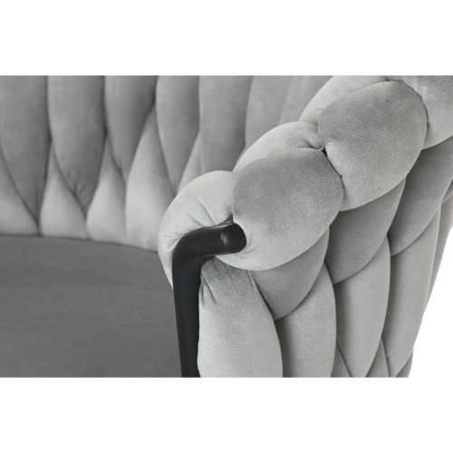 Blagavaonska stolica Home ESPRIT Crna Siva Poliester Metal 60 x 66 x 84 cm 66 x 60 x 84 cm Cijena