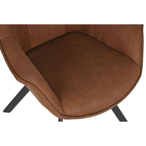 Blagavaonska stolica Home ESPRIT Crna Deva Metal Mikrovlakna 64 x 67 x 85 cm 67 x 64 x 83 cm Cijena