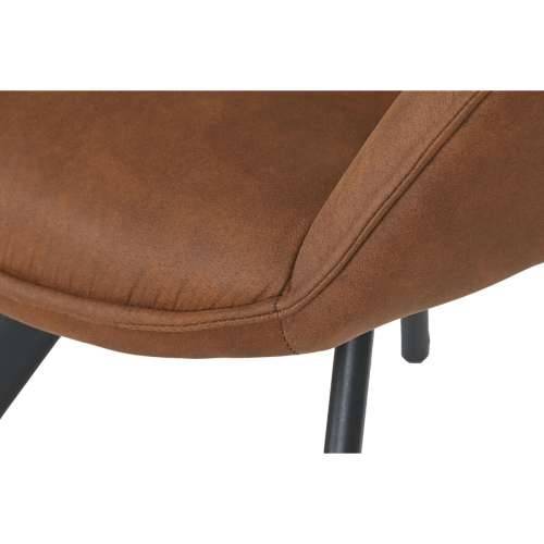 Blagavaonska stolica Home ESPRIT Crna Deva Metal Mikrovlakna 64 x 67 x 85 cm 67 x 64 x 83 cm Cijena