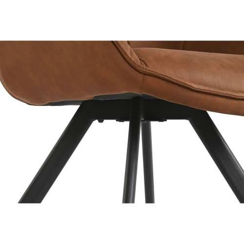 Blagavaonska stolica Home ESPRIT Crna Deva Metal Mikrovlakna 64 x 67 x 85 cm 67 x 64 x 83 cm Cijena