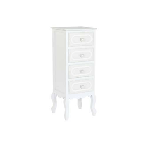 Ormarić s ladicama Home ESPRIT Bijela romantični 40 x 36 x 100 cm Cijena