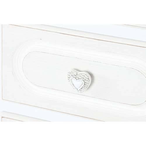 Ormarić s ladicama Home ESPRIT Bijela romantični 40 x 36 x 100 cm Cijena