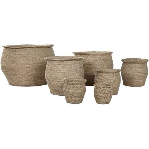 Tegla za biljke Home ESPRIT Smeđa Vlakna gradski 70 x 70 x 58 cm (7 kom.) Cijena