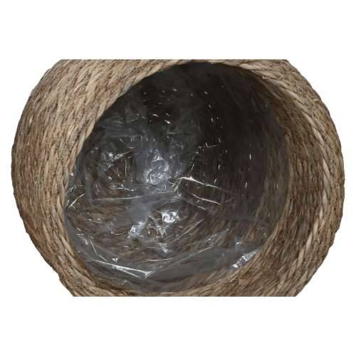 Tegla za biljke Home ESPRIT Smeđa Vlakna gradski 42 x 42 x 39 cm (3 Dijelovi) Cijena
