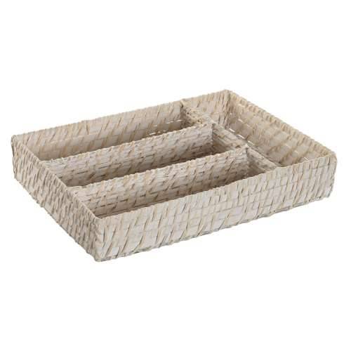 Organizator Pribora za Jelo Home ESPRIT Bijela Prirodno Bambus 34 x 24 x 6 cm Cijena