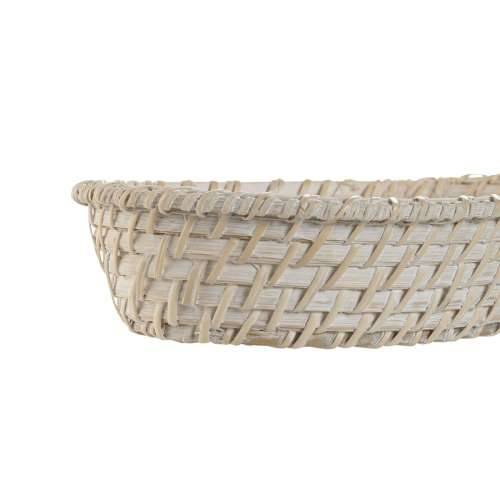 Set košara Home ESPRIT Bijela Prirodno Bambus Ratan 29 x 22 x 7 cm Cijena