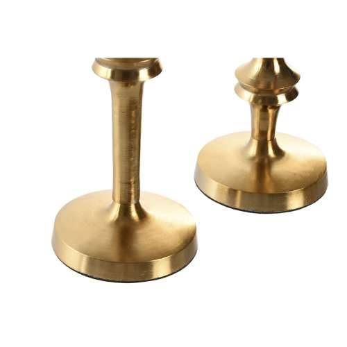 Svijećnjak Home ESPRIT zlatan Aluminij moderan 8 x 8 x 36 cm (2 kom.) Cijena