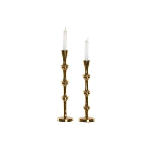 Svijećnjak Home ESPRIT zlatan Aluminij moderan 8 x 8 x 36 cm (2 kom.) Cijena