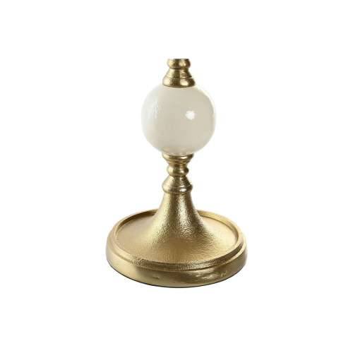 Svijećnjak Home ESPRIT Bijela zlatan Aluminij moderan 15 x 15 x 43.5 cm Cijena