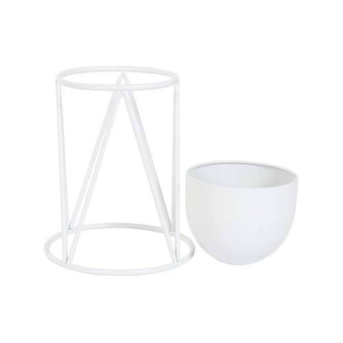 Tegla za biljke Home ESPRIT Bijela Metal gradski 38 x 38 x 80 cm (3 Dijelovi) Cijena