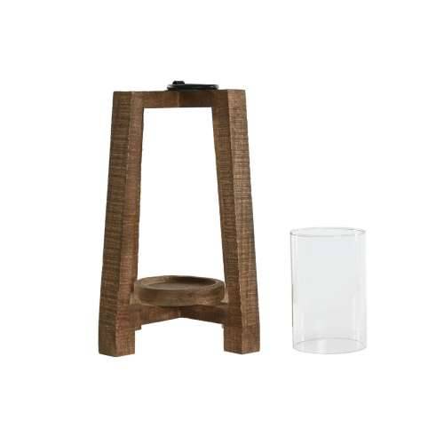 Svijećnjak Home ESPRIT Prirodno Kristal Drvo Manga 25 x 25 x 35 cm Cijena