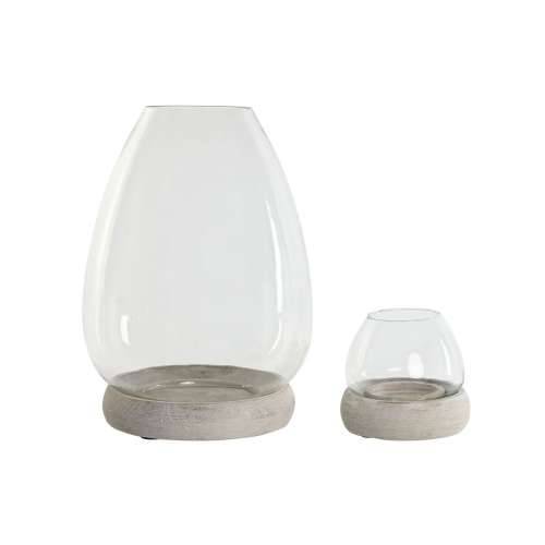 Svijećnjak Home ESPRIT Bijela Prirodno Kristal Drvo Manga 30 x 30 x 40 cm (2 kom.) Cijena