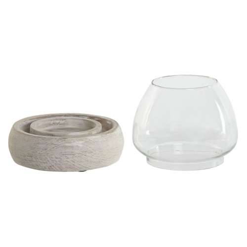 Svijećnjak Home ESPRIT Bijela Prirodno Kristal Drvo Manga 30 x 30 x 40 cm (2 kom.) Cijena