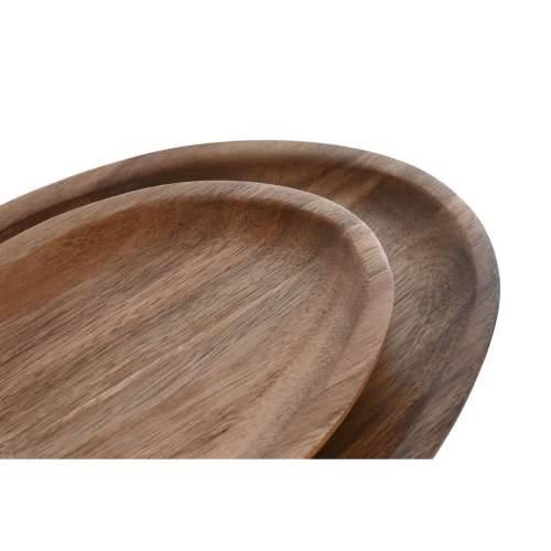 Set tanjura Home ESPRIT Prirodno Drvo akacije 26 x 18 x 1,6 cm Cijena