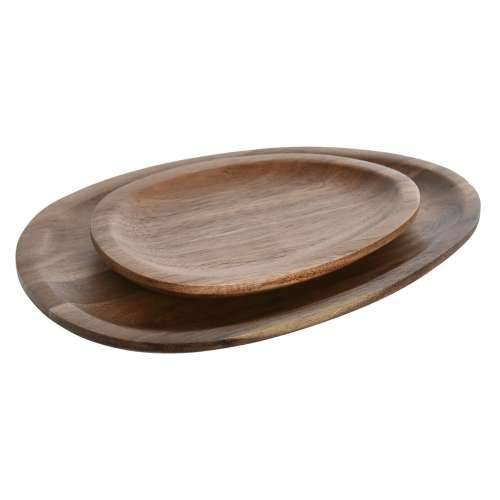 Set tanjura Home ESPRIT Prirodno Drvo akacije 26 x 18 x 1,6 cm Cijena