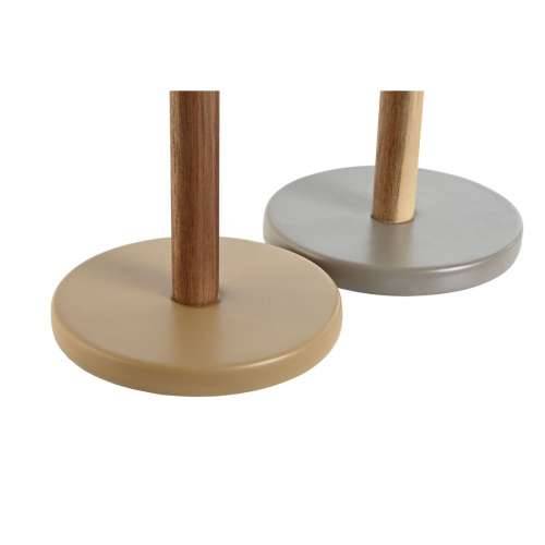 Stalak za Papirnati Ručnik Home ESPRIT Smeđa Bež Siva Drvo akacije Dolomite 15 x 15 x 31,5 cm (2 kom.) Cijena