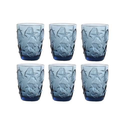 Set Čaša Home ESPRIT Plava Kristal Mediteran S olakšanjem 290 ml (6 kom.) Cijena